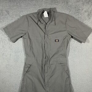 Dickies Gray Coveralls Jumpsuit Men's Small Workwear Mechanic Utility #3247